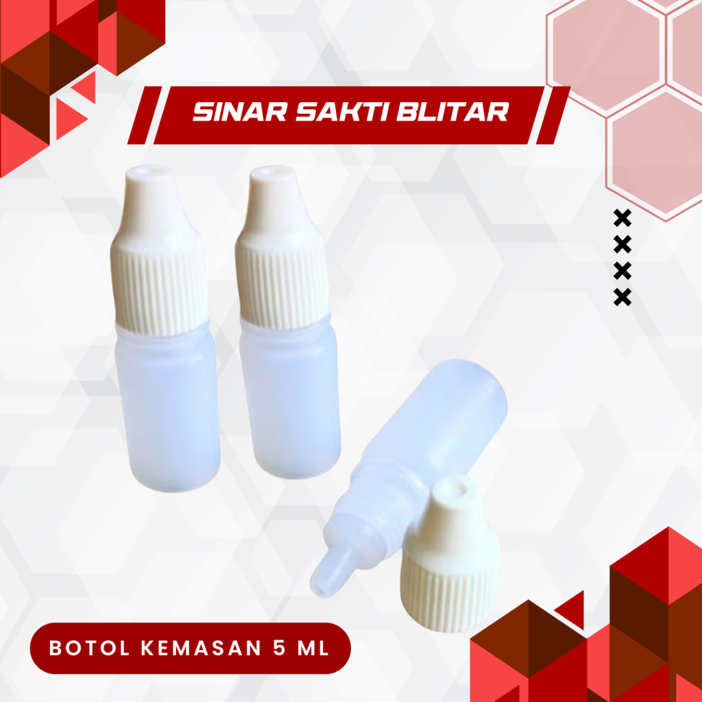 BOTOL TETES 5ML - Botol Plastik Tetes Putih 10 ml Tutup Segel
