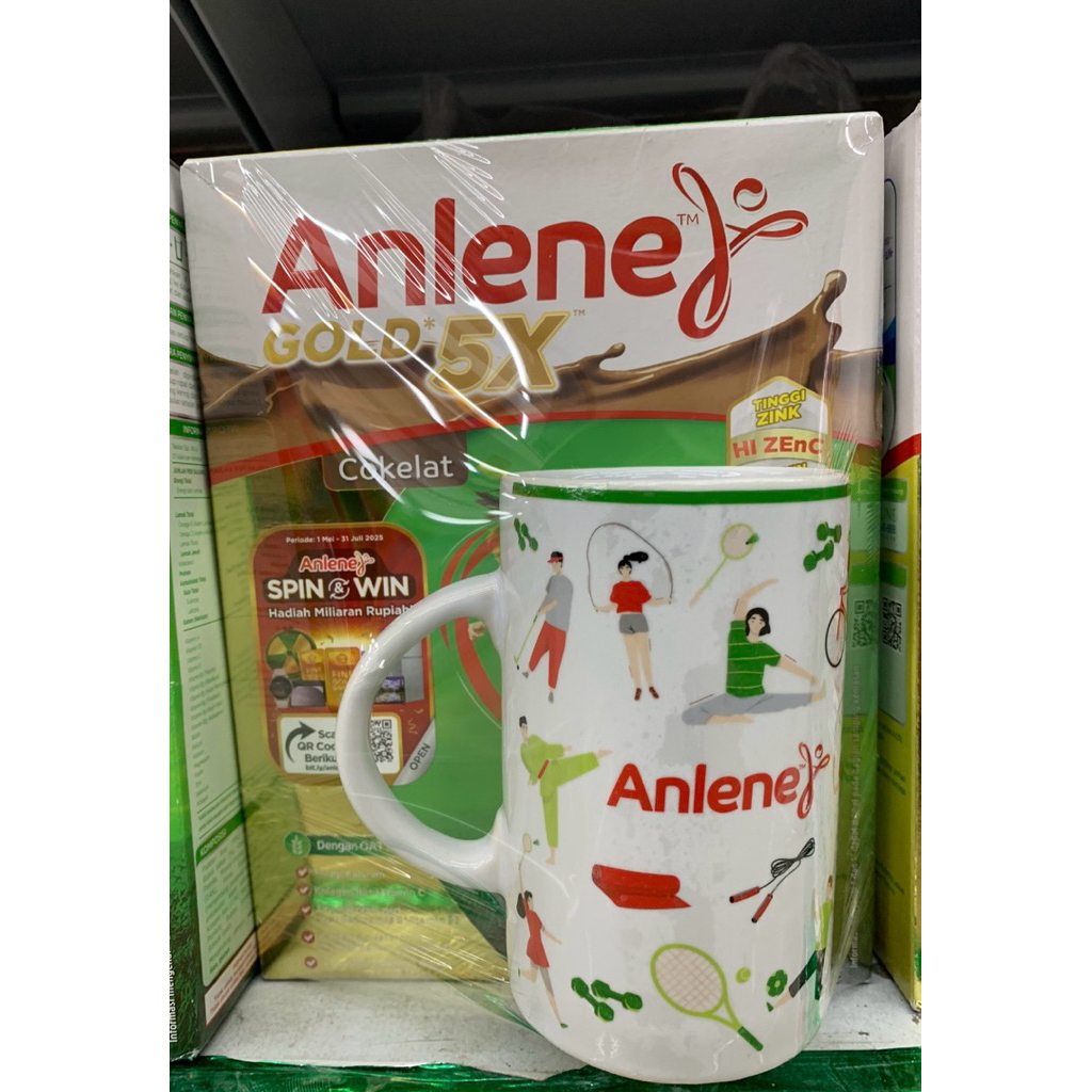 

ANLENE GOLD COKLAT 850gr Free GELAS CANTIK ANLENE