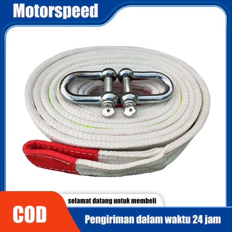 Motorspeed Tali Trailer Mobil Yang Kuat Tugas Berat 5 Ton 10 Ton Menarik Tali Derek Tali Derek Mobil
