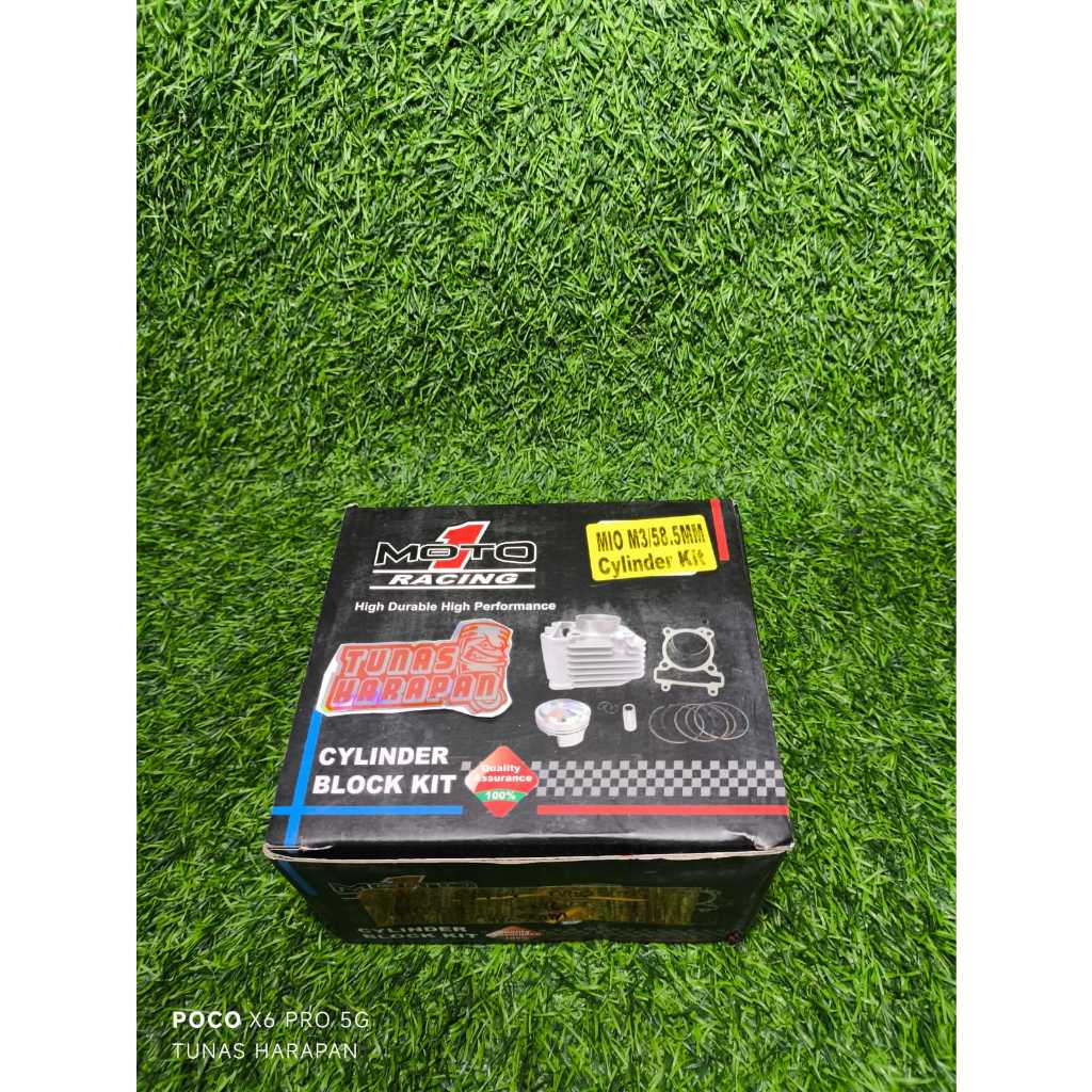 BLOK SEHER BORE UP KIT SET MIO M3 - FINO 125 - SOUL GT 125 UK 58,5MM MOTO 1 ORIGINAL