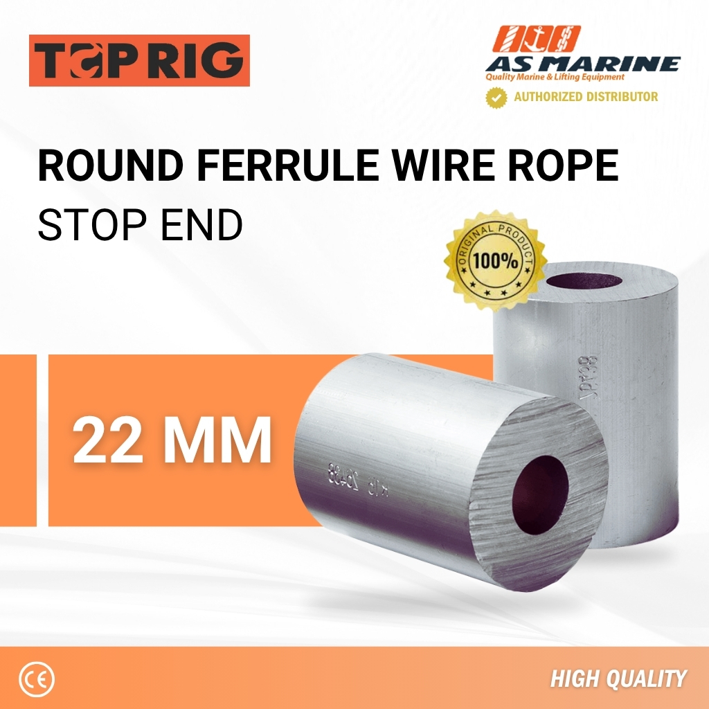 Round Ferrule / Stop End Wire Rope Sling 22 mm TOPRIG