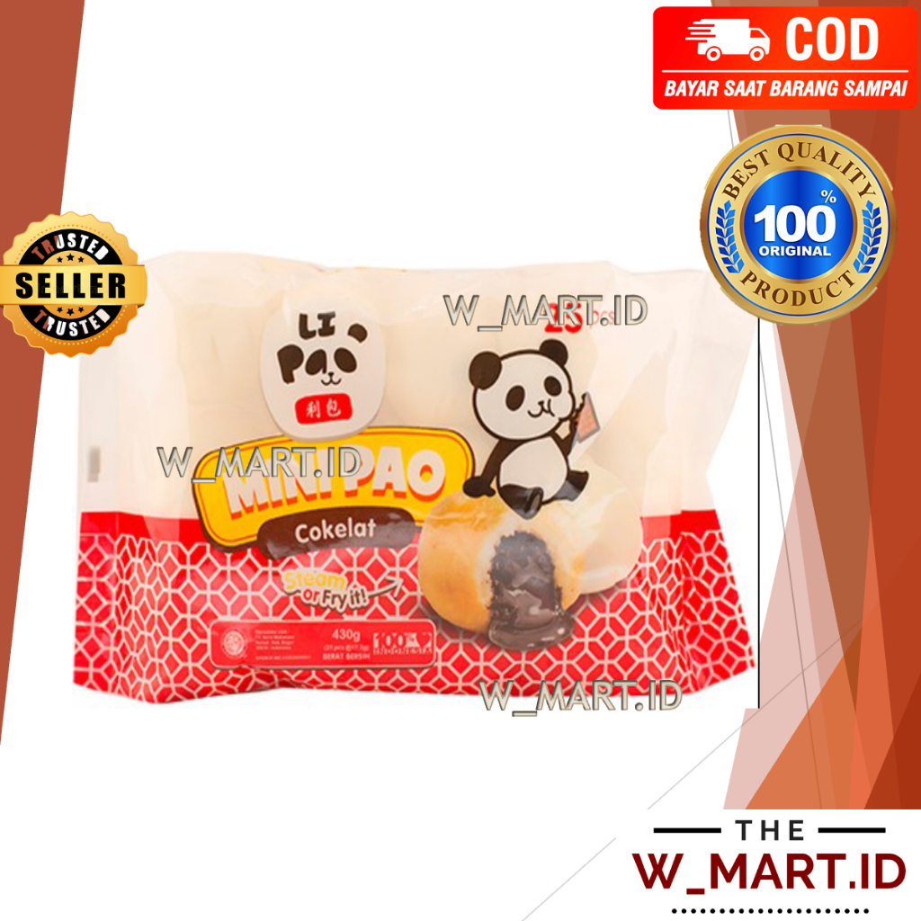 

LI PAO MINI PAO BAKPAO COKELAT COKLAT CHOCOLATE PAO 430 GR