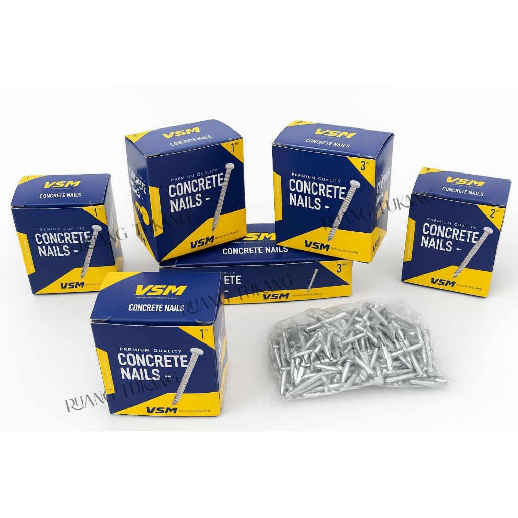 Paku Cor Paku Beton Putih VSM VPR VIPER Kuat Tajam 250 Gram