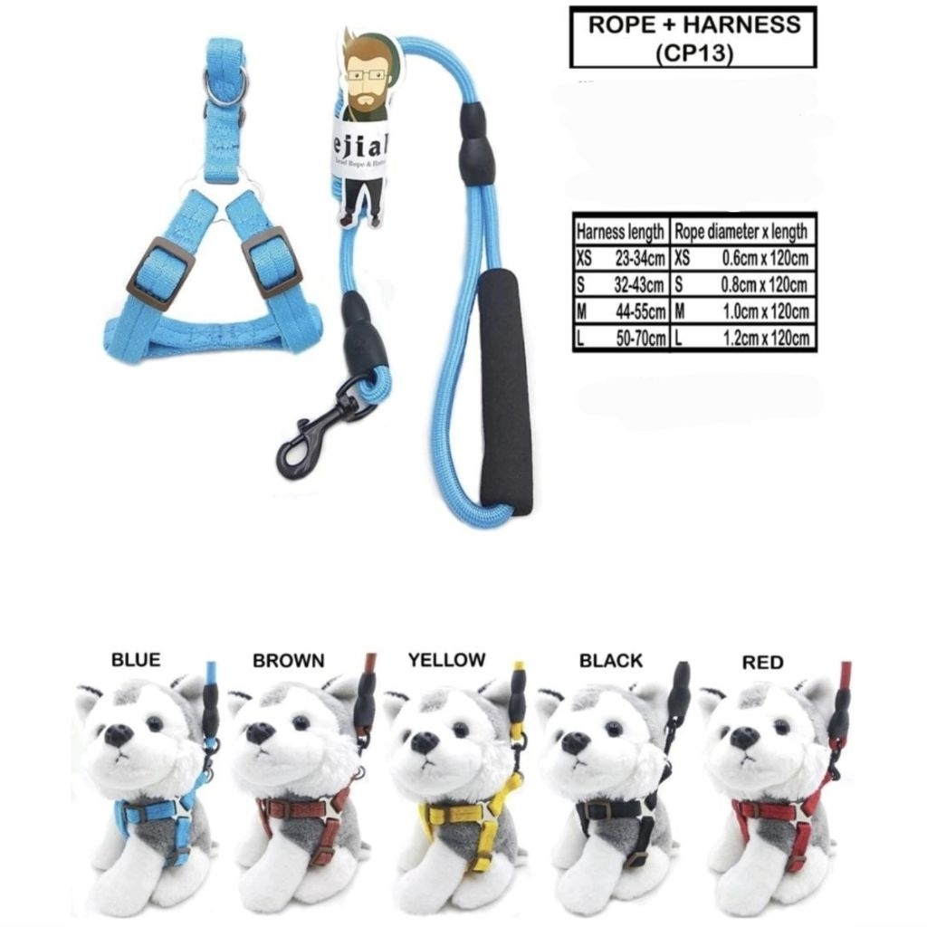 Tali Hewan // Rope + Harnes tali tuntun hewan kucing anjing musang