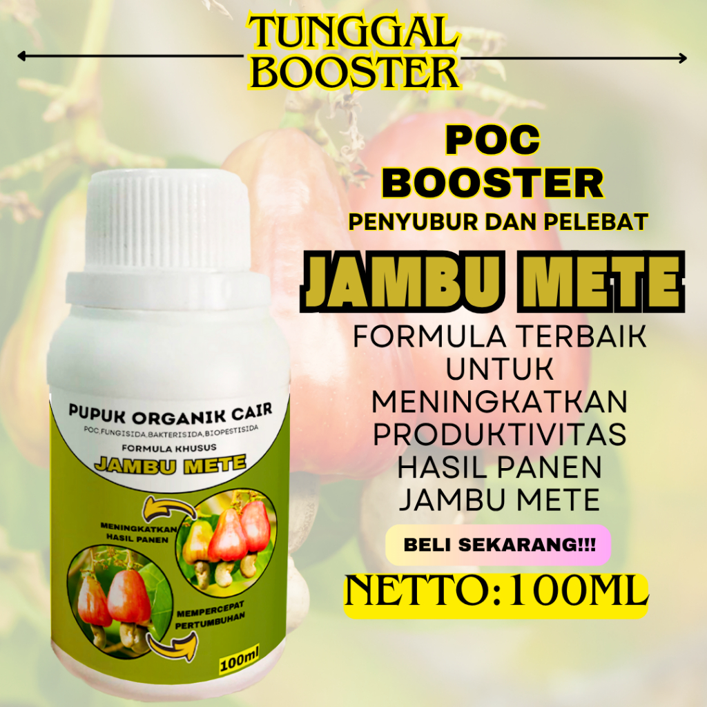 Pupuk Organik Cair Tanaman Jambu Mete/Pupuk Jambu Mete/Pupuk Melebatkan Tanaman Jambu Mete/Pupuk Pel