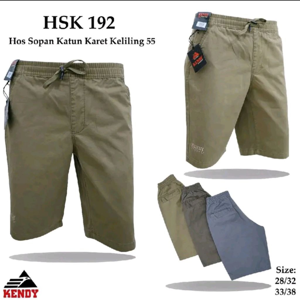 Kendy Super Jumbo Pinggang Karet Ukuran 40 42 44 Kendy Celana Original Distro Celana Pendek Pria Pre
