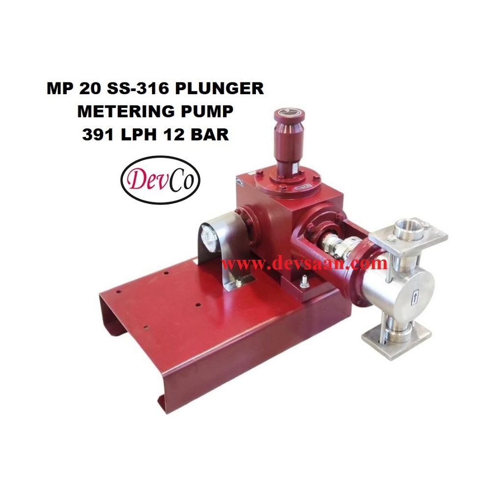 Pompa Dosing MP239112 SS-316 Plunger Metering Pump 391 LPH 12 Bar - DSMP23911248