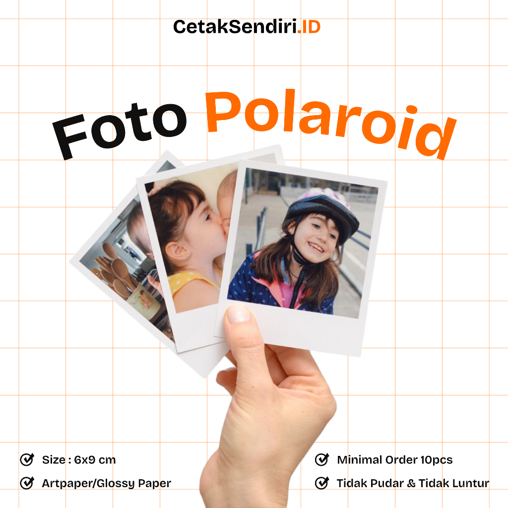 Cetak Foto Polaroid / Cetak Polaroid / Polaroid 2R / Cetak Foto 6x9 / Foto Polaroid 10pcs / Paket Po