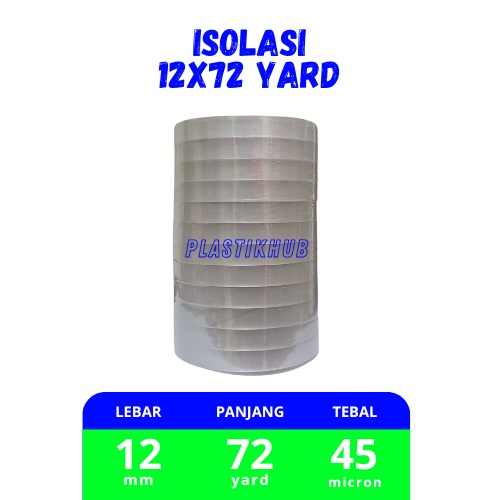 

Isolasi 12x72Yard ukuran 1 Jari