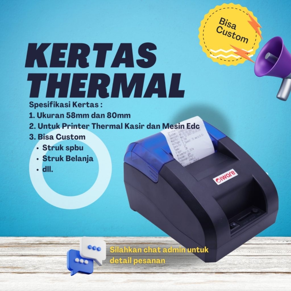 

Kertas Struk Thermal 58mm