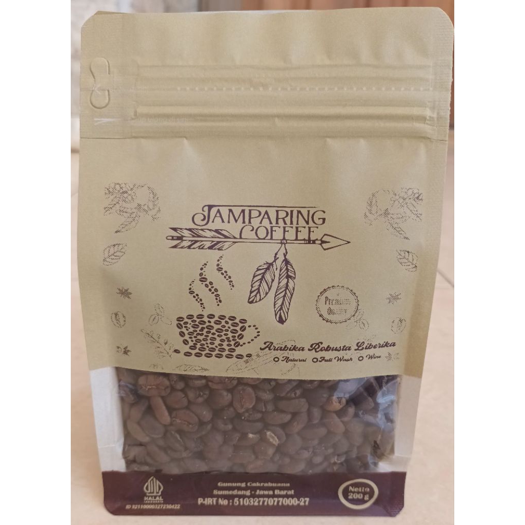 

Jamparing Coffee Kopi Roasted Bean Arabika Kopi Biji varian Semi Wash dan Full Wash (200 gram).
