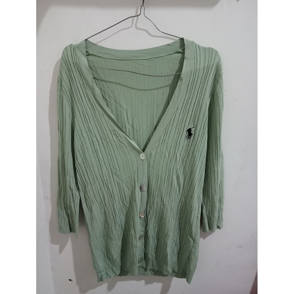 cardi hijau sage/mint