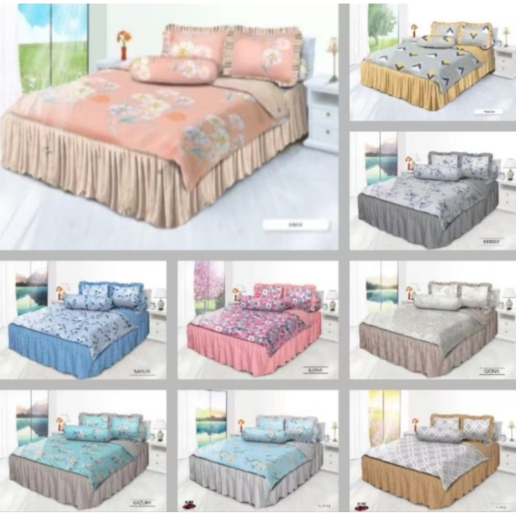 Bedcover All New My Love Rumbai King 180x200 Tinggi 30cm