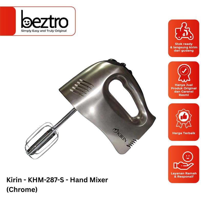 Kirin Hand Mixer (Chrome) – KHM287S Pengocok Pengaduk Kue Roti