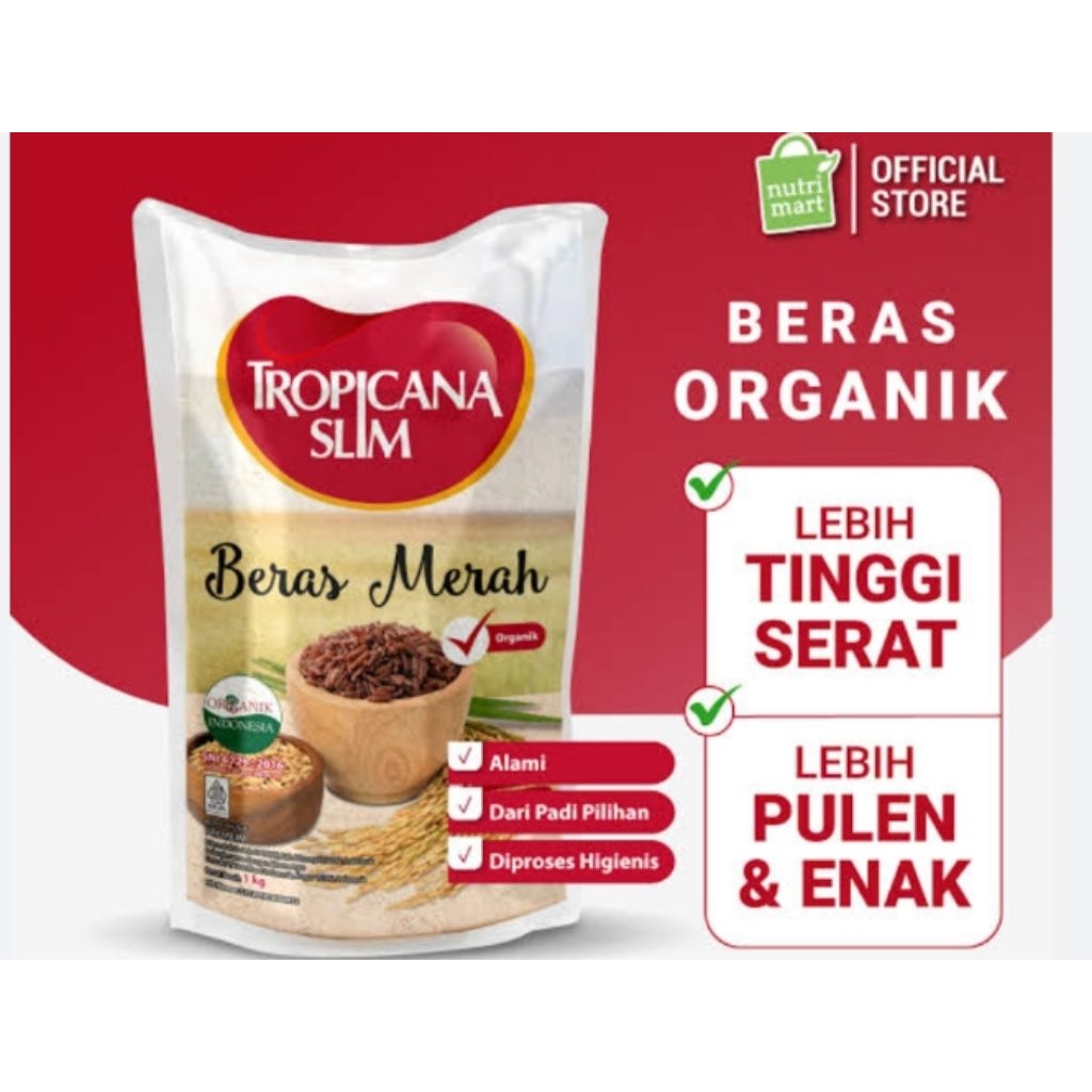 Beras Merah Tropicana 1 Kg Slim Untuk Diet