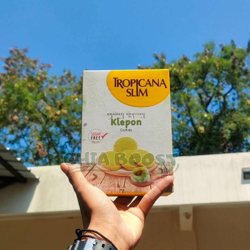 

Tropicana Slim Klepon Cookies (5 Sch) - Snack Biskuit Diet Rendah Kalori Bebas Gula