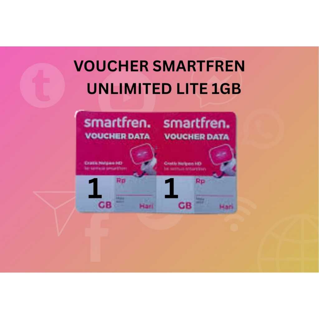 Voucher kuota Smartfren UNLIMITED LITE 1GB