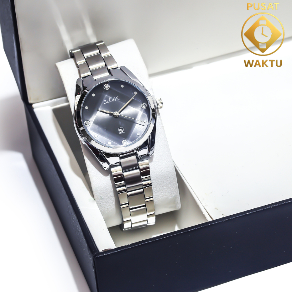 SLOBE Jam Tangan Wanita Slobe Mata Tanggal Aktif Strap Rantai tp-30