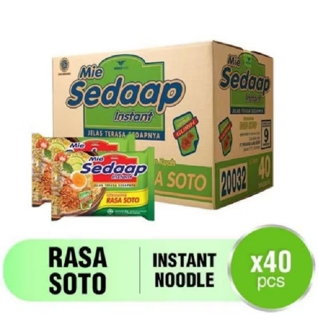 

Sedaap Soto 75 Gr 1DUS 40PCS