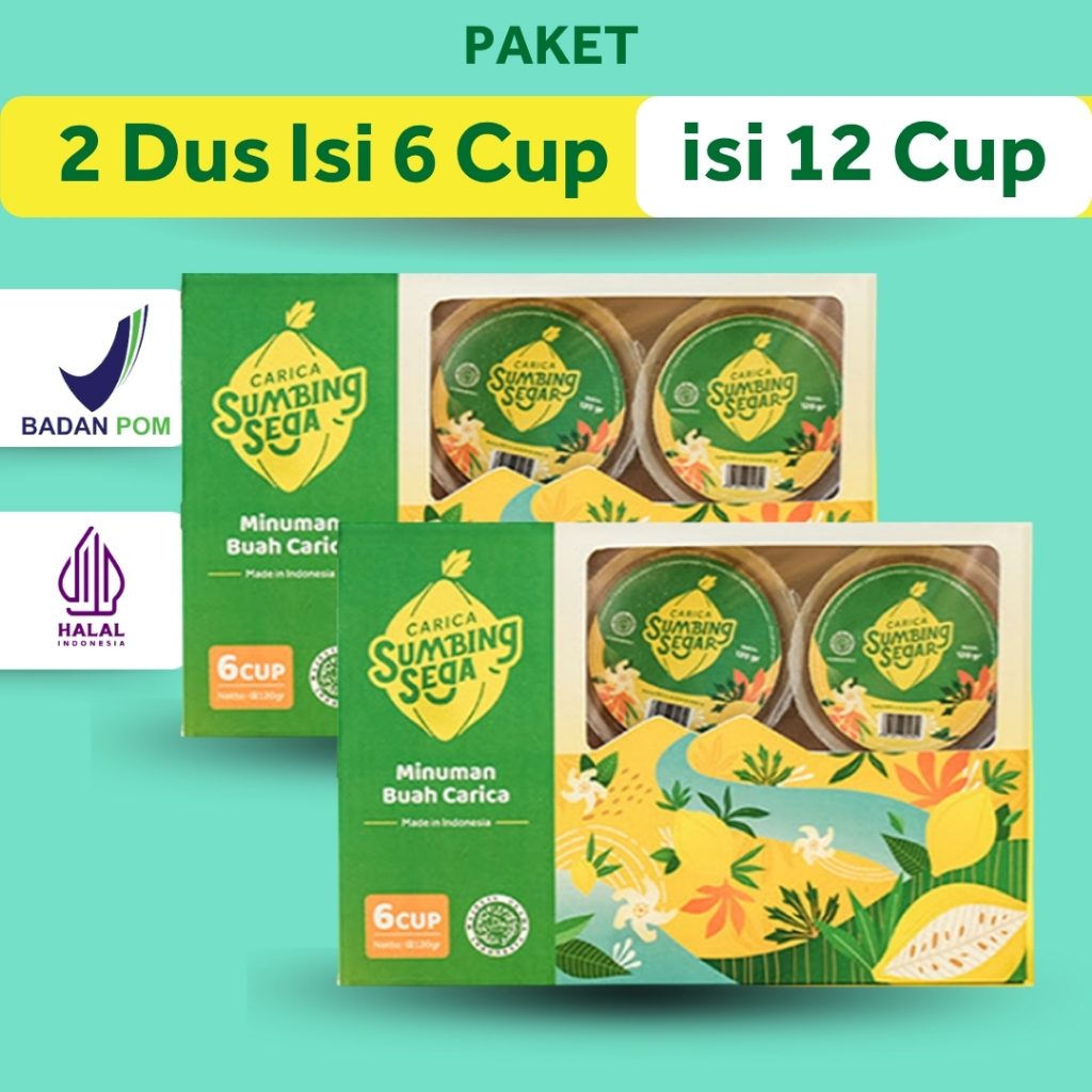 

Paket 2 Dus isi 6 Carica Sumbing Segar Khas Dieng Wonosobo Kualitas Premium