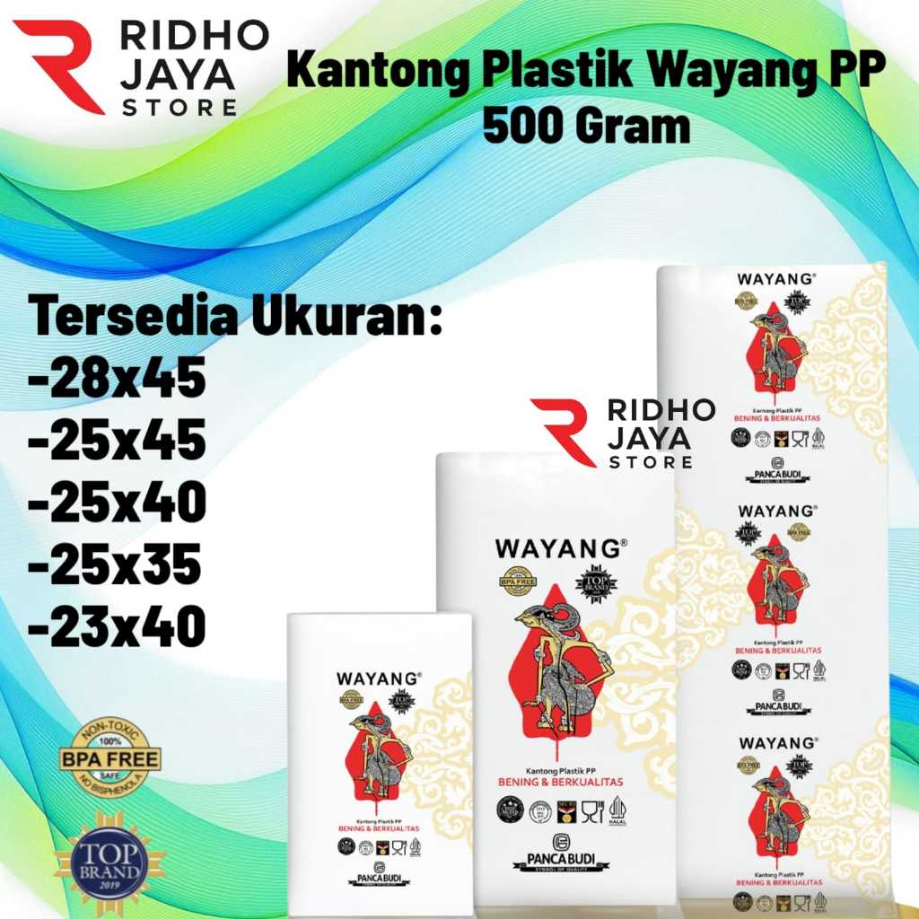 Kantong Plastik PP Wayang 28x45-23x40 / Super Jumbo / PP BENING / CLEAR PP / Kantong jumbo loundry