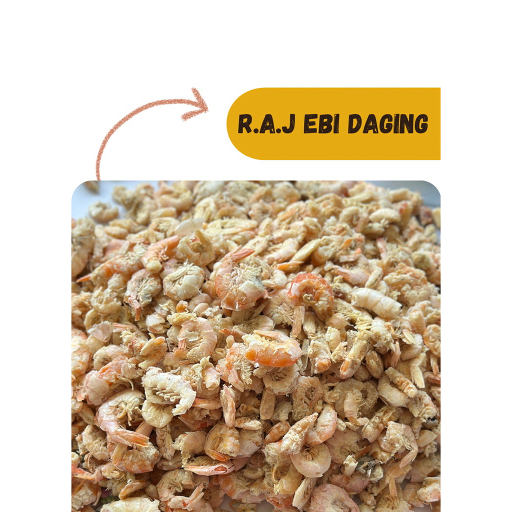 

[ R.A.J Rempah ] 1kg Udang Ebi Daging 1kg 500gram 250gram terbaik bahan penyedap
