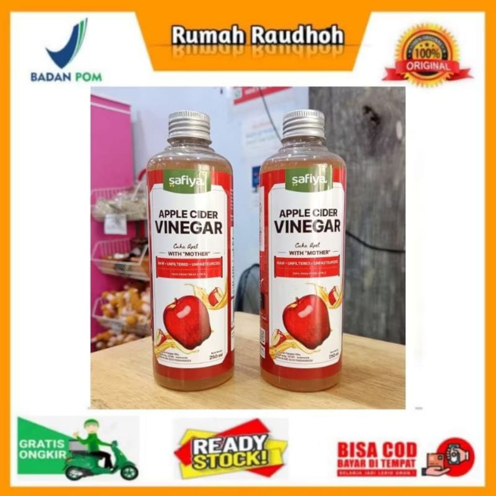 

CUKA APEL SAFIYA ORIGINAL - APPLE CIDAR VINEGAR WITH MOTHER