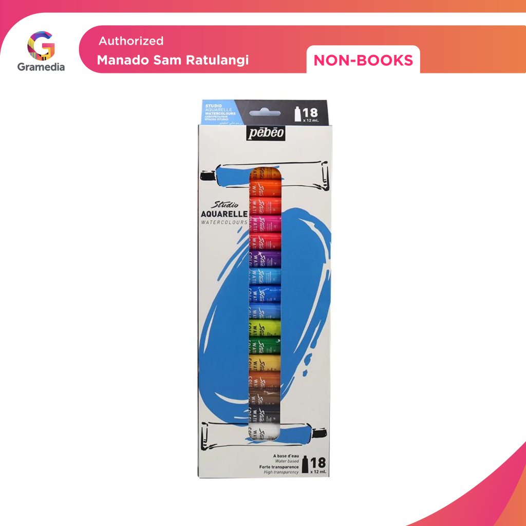 

Gramedia Manado-Pebeo Aquarelle Water Colours 18