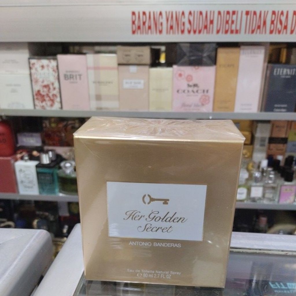 FARFUM HER GOLDEN SECRET ,ANTONIO BANDERAS ,Eau de Toilette Natural Spray, netto. 80 ML