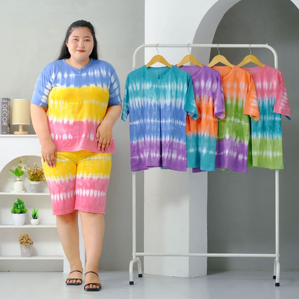 SETELAN KULOT JUMBO KEKINIAN LD130 BAHAN KAOS COMBED PREMIUM