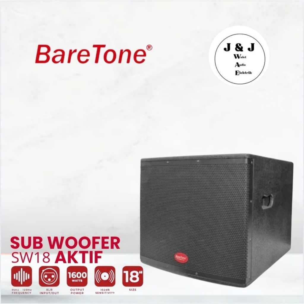 SUB WOOFER BARETONE SW18 SUB WOOFER AKTIF BARETONE 18 INCH