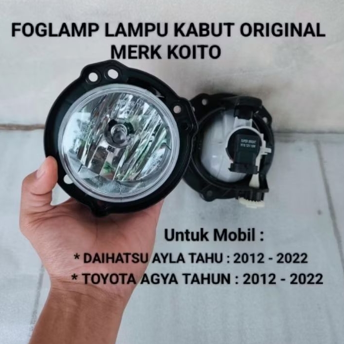 Foglamp Lampu Kabut TOYOTA AGYA , DAIHATSU AYLA 2012 2013 2014 2015 2016 2017 2018 2019 2020 2021 20