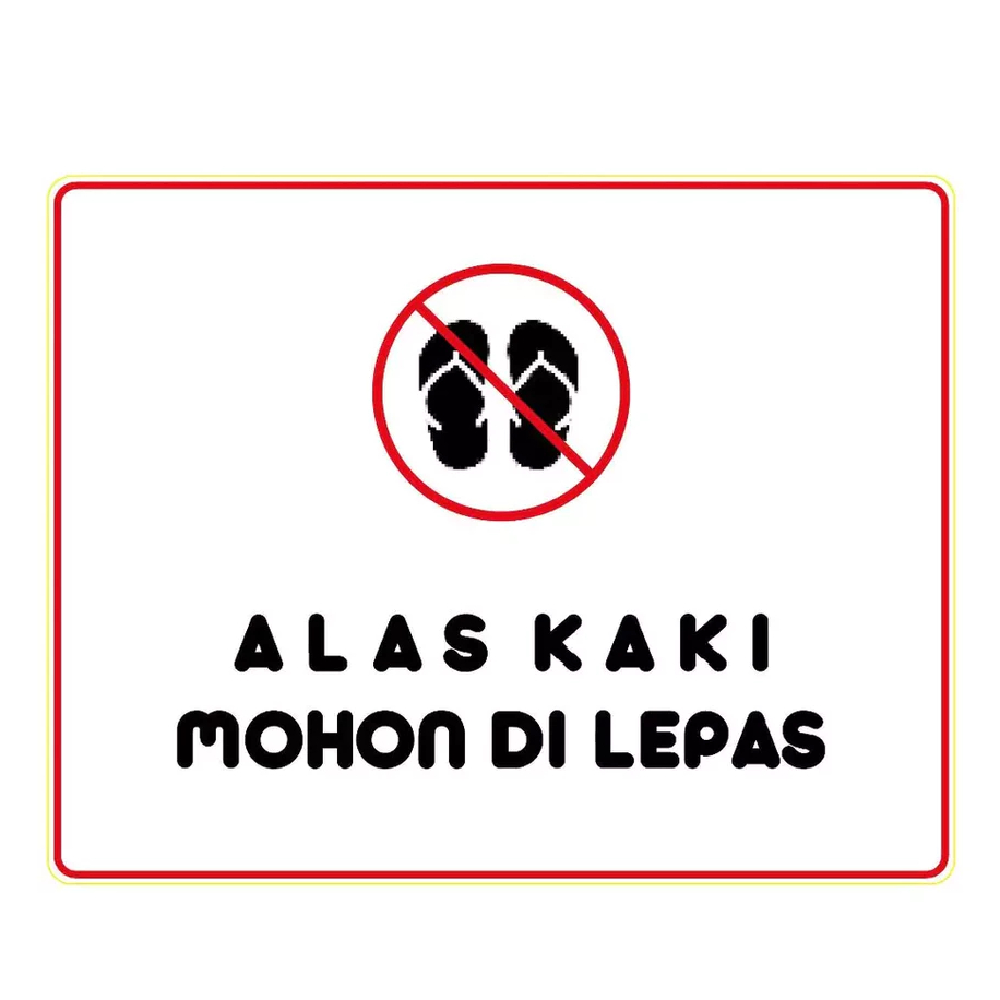 

STIKER ALAS KAKI MOHON DI LEPAS UK 10X15 CM
