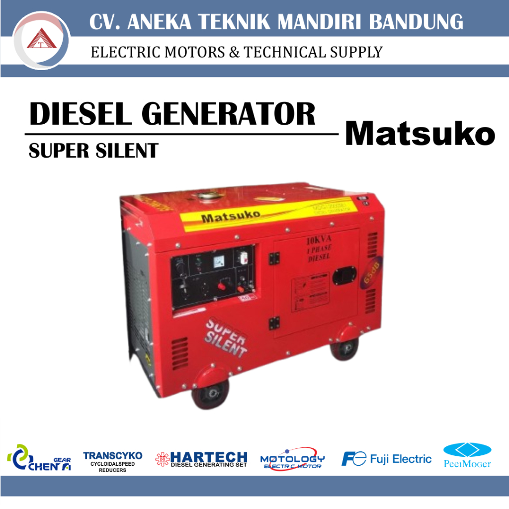 MATSUKO GENERATOR SET DIESEL / MATSUKO GENSET DIESEL / GENSET MATSUKO / GENSET SOLAR / GENSET 10 KVA