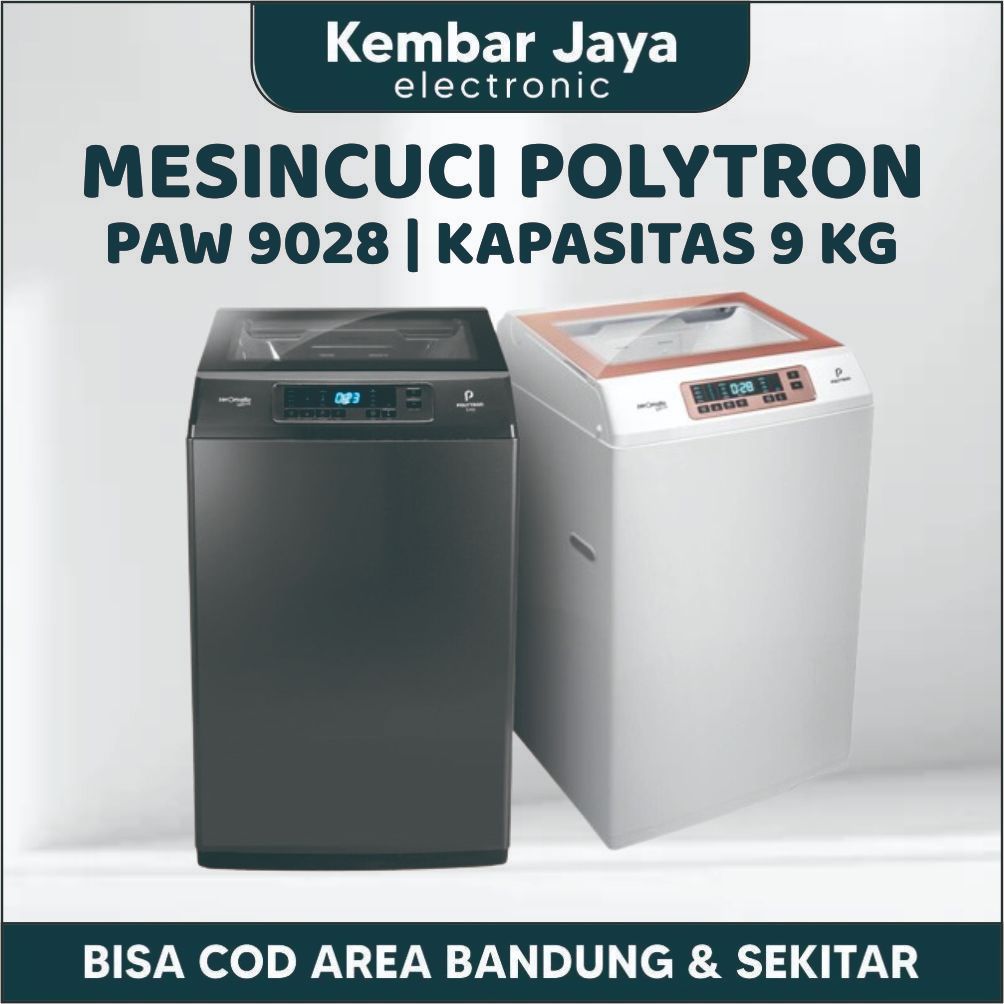 Mesin Cuci 1 Tabung Polytron PAW 9028 Zeromatic 9 KG