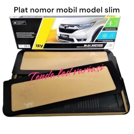 Tatakan plat nomor acrylic mika IZY