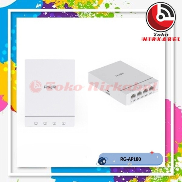 RUIJIE RG-AP180 Wall Plate Access Point|Wifi 6 5 Port Gigabit