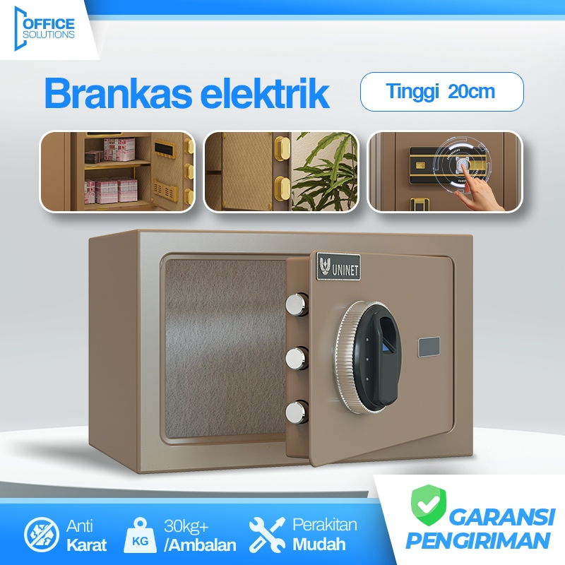 Brankas 20cm Brankas Full Besi Baja Tebal Brangkas Uang dan Emas Safe Box Safety Box