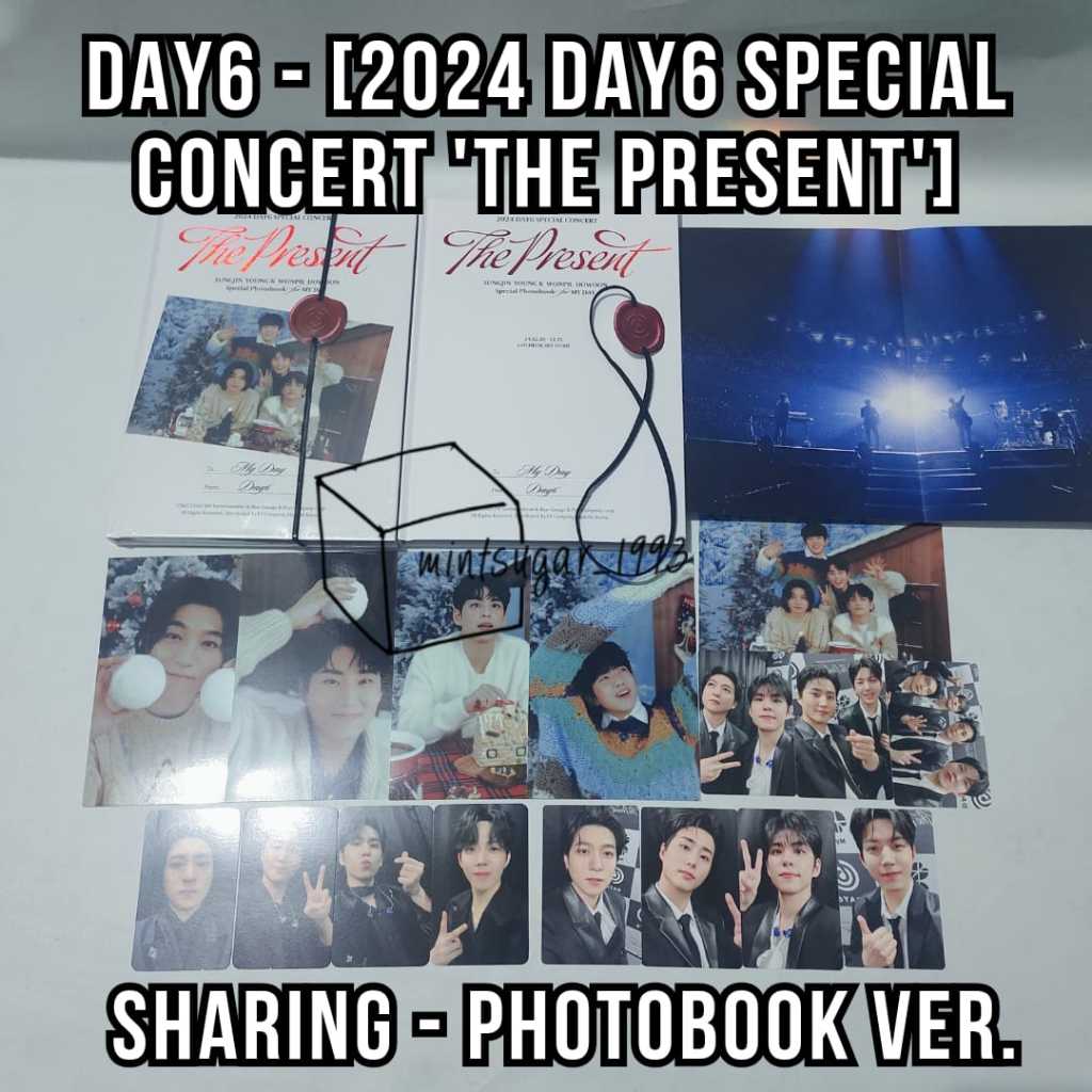 [ READY NEW OFFICIAL ] SHARING 2024 DAY6 SPECIAL CONCERT - THE PRESENT PHOTOBOOK [ member set Sungji
