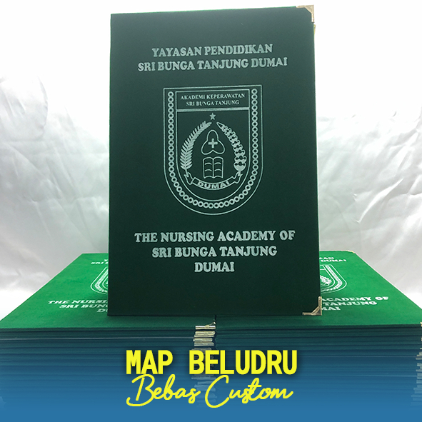 

Map Beludru Premium Murah, Map Beludru Ukuran F4, Map Beludru Insert Paper, Map Beludru Custom Logo