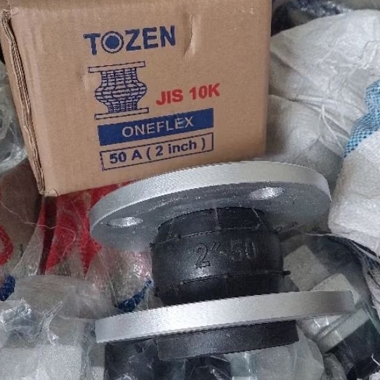 Flexible Rubber Joint 2 INCH satu Gelombang | Oneflex | JIS 10K | ANSI 150 | PN 16 | TOZEN
