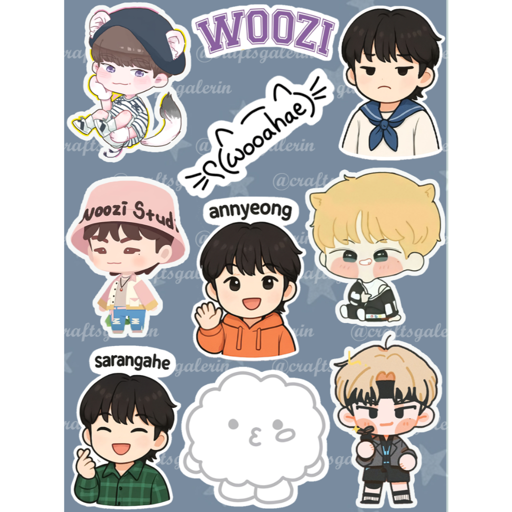 

STICKER CUTTING WOOZI SEVENTEEN WATERPROOF