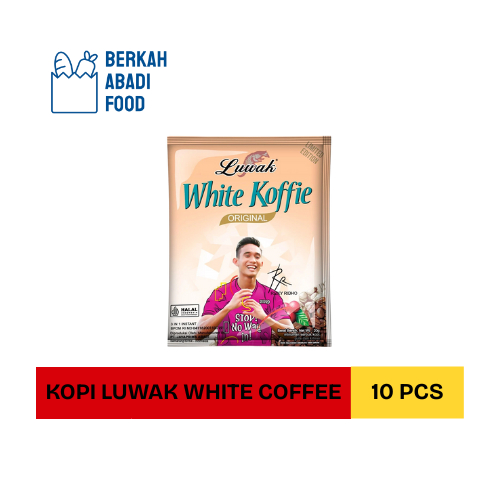 

Kopi Luwak White Coffee Original 20 Gram Renteng Renceng Isi 10 Pcs / 10 Sachet