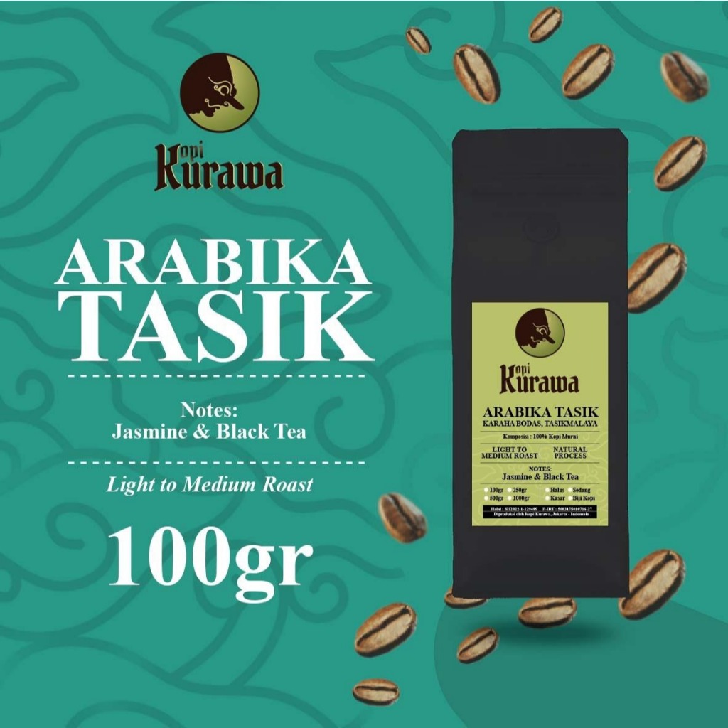 

Kopi Arabika Tasik 100gr Tasikmalaya Coffee Bean Espresso Bubuk Biji 100 gr Blend Coffee Shop Cafe Kopi Susu