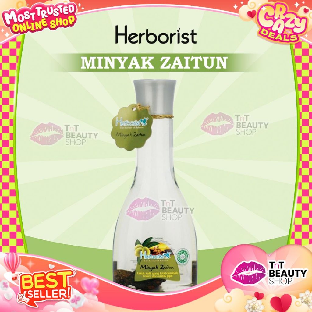 Herborist Minyak Zaitun 75ml dan 150ml Melembabkan & Menjaga Elastisitas Kulit l TnT Beauty Shop