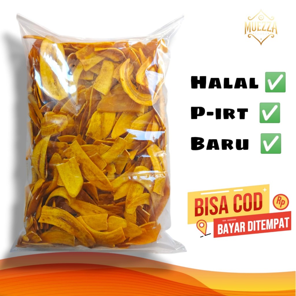 

Keripik Pisang Kepok Asin Gurih Isi 1 Kg COD - Gratis Ongkir - Cemilan Ringan - Makanan Instan