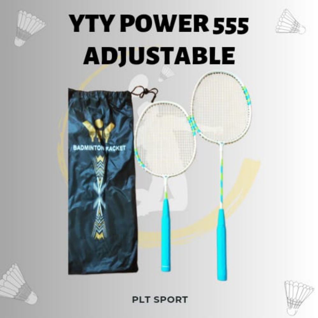 Raket Badminton YTY Power 555 Adjustable / Raket Bisa Panjang Pendek