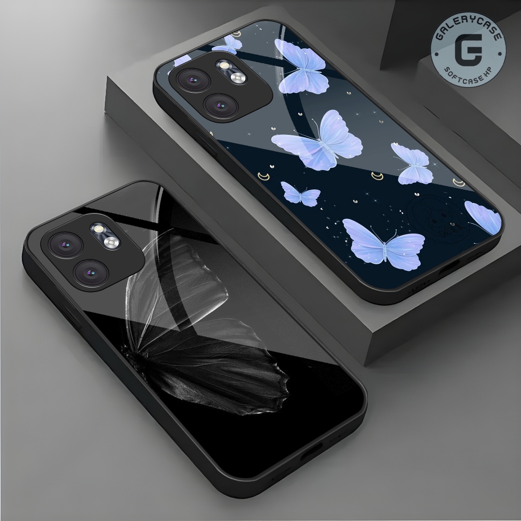 Casing hp INFINIX softcase glass case Handphone INFINIX - Pelindung Handphone - Aksesoris Handphone