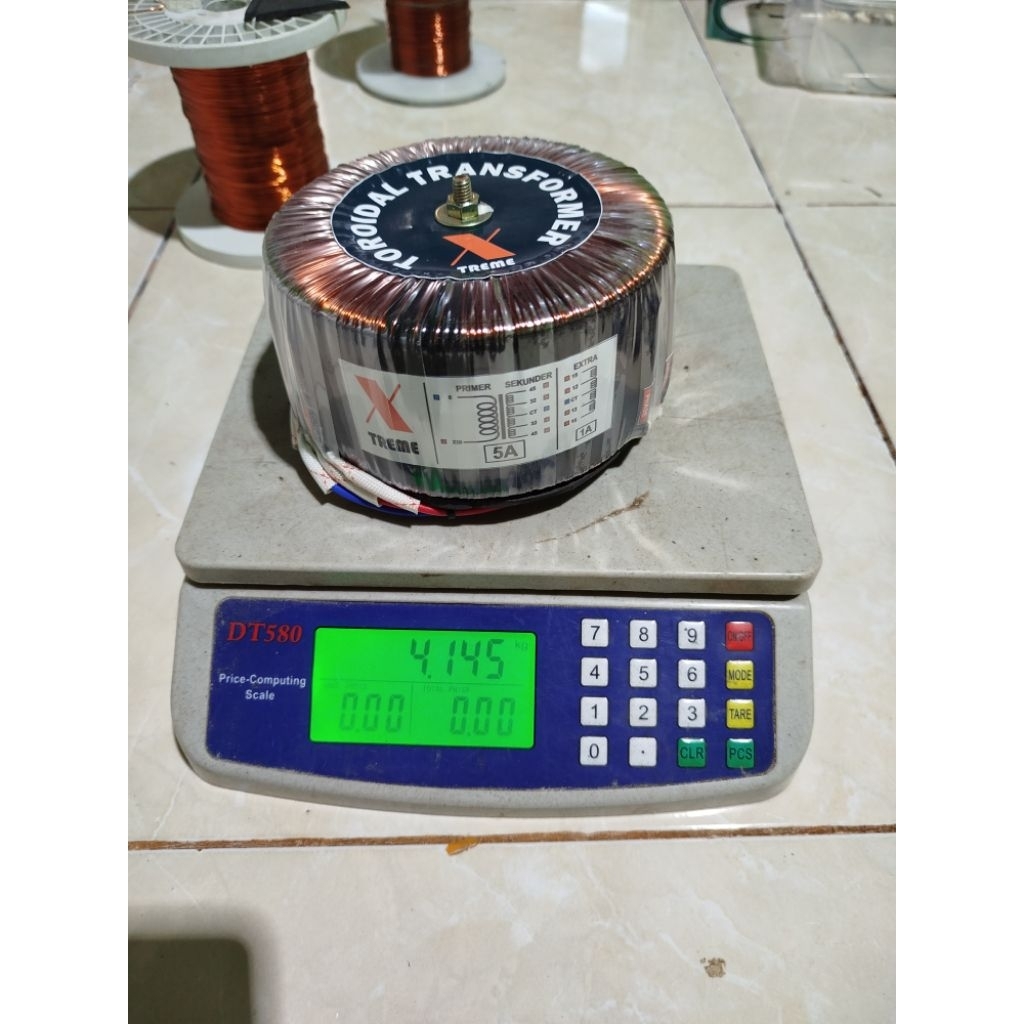 Trafo Donat 5 Ampere Murni CT 45,32 Vac