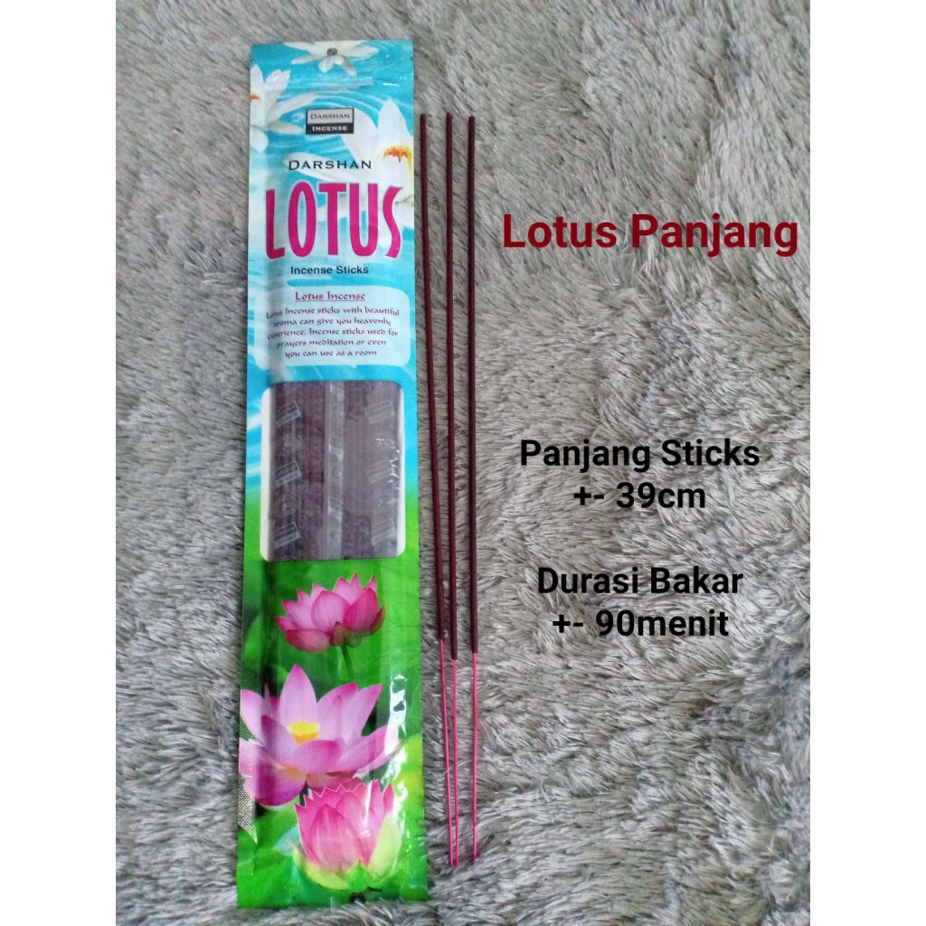 Dupa India Aromaterapi Darshan Life Red Bathi Lotus || Dupa Lotus isi 50 Sticks